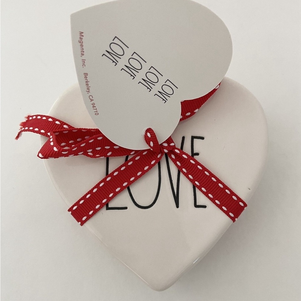 Nwt Adorable Set of 4 Rae Dunn "Love You" Ceramic Coasters! R1